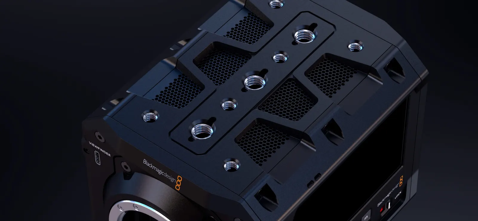 Blackmagic PYXIS 6K 官方機身安裝孔細節圖