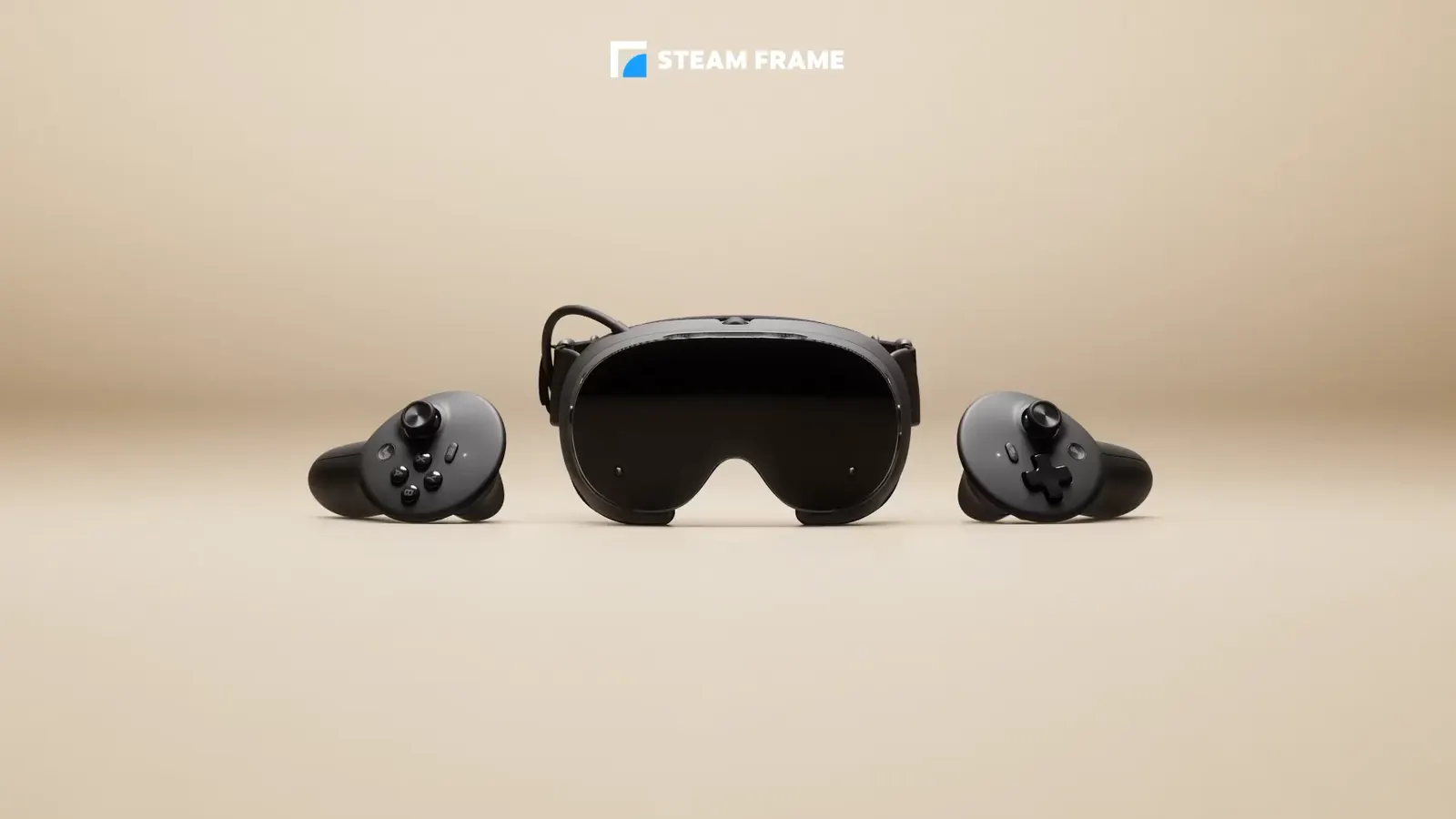 Steam Frame 頭戴裝置與兩支控制器