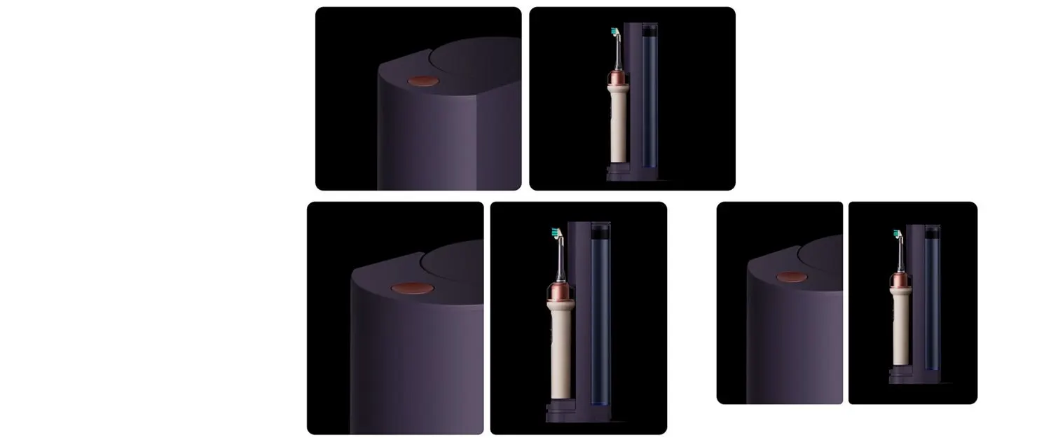 Dyson CameraJet 與可充電、補充漱口水的直立底座