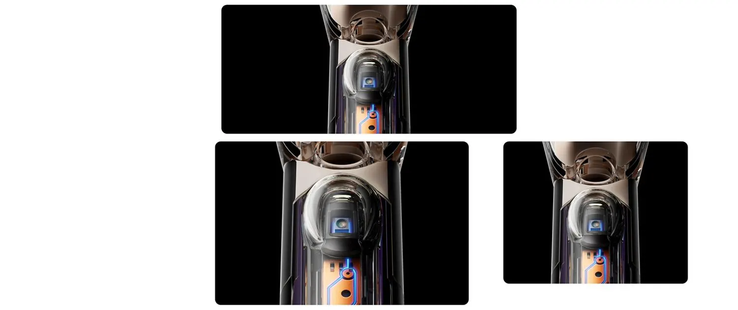 Dyson CameraJet 機身螢幕與控制鍵細節