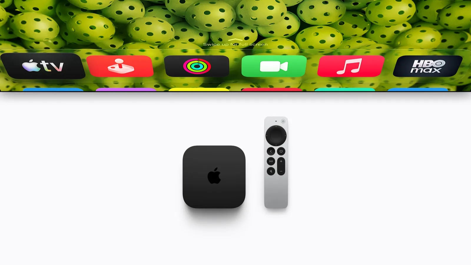 第四代 Apple TV 4K 與 Siri Remote 官方產品圖