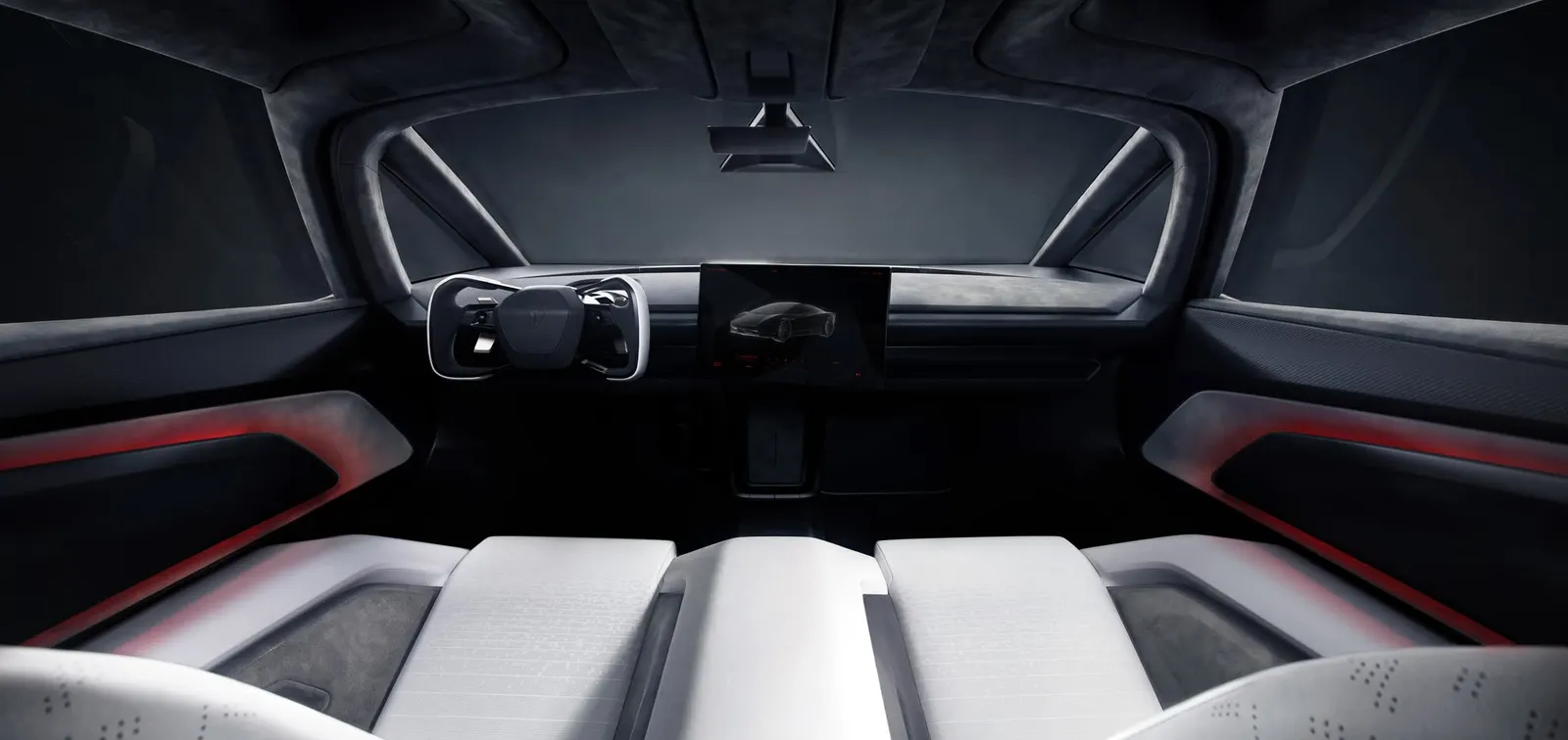 Tesla Roadster 雙座內裝官方圖