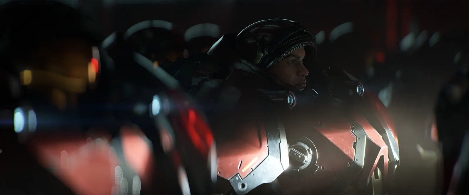 StarCraft 官方預告中的人類軍隊畫面